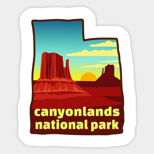 Canyonland National Park Utah Sticker